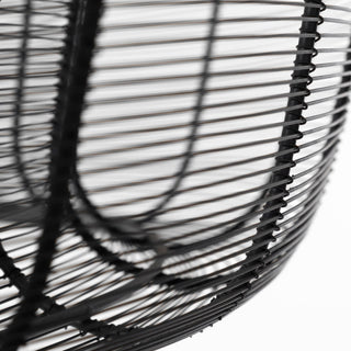 Mercana Camila Black Metal Mesh Four Bulb Chandelier