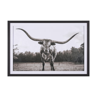 Mercana Hand Embellished Longhorn Last Call BW by Nathan Larson