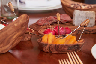 Verve Italian Olivewood Aperitivo Fork Set