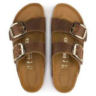 Birkenstock Arizona Big Buckle Oiled Leather in Cognac