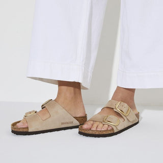 Birkenstock Arizona Big Buckle Nubuck in Sandcastle