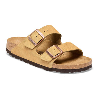 Birkenstock Arizona Suede in Desert Latte Cream