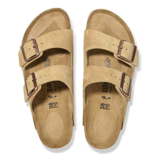 Birkenstock Arizona Suede in Desert Latte Cream