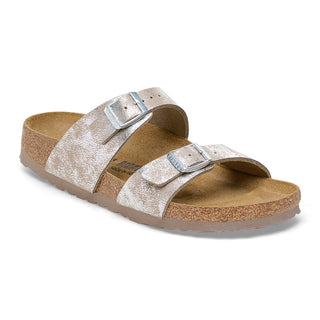 Birkenstock Sydney Synthetic in Washed Silver