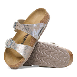 Birkenstock Sydney Synthetic in Washed Silver