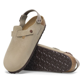 Birkenstock Tokio Suede Leather in Taupe