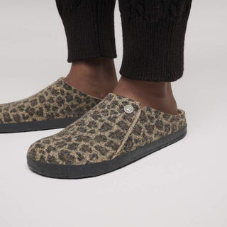 Birkenstock Zermatt Shearling Wool Felt in Leopard