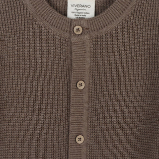 Viverano Pocket & Button Sweater Jumpsuit
