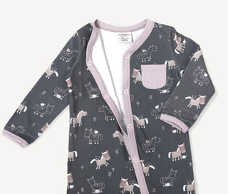 Viverano Horse and Bird Button Jumpsuit