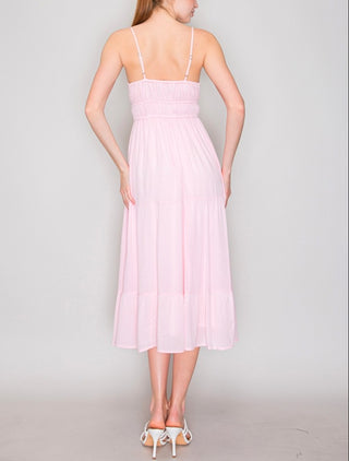 Sophia Front Tie Tiered Dress
