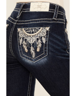 Miss Me Maci Dream Catcher Mid Rise Boot Cut