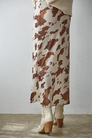 Kallie Western Chic Satin Skirt