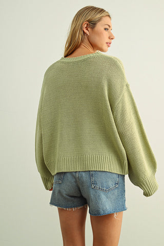 Jessica Balloon Sleeve Sweater