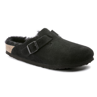 Birkenstock Boston Shearling Suede in Black