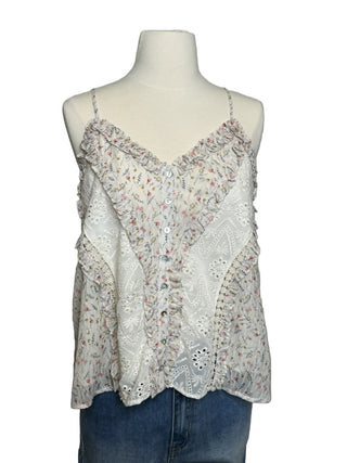 Miss Me Laney Floral Eyelet Cami