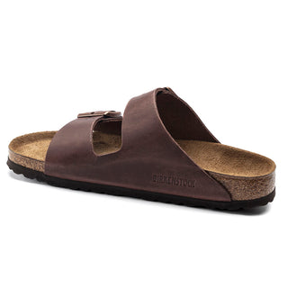 Birkenstock Arizona Oiled Leather Soft Bed in Habana