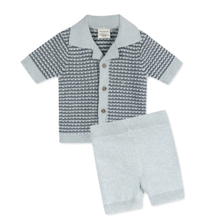 Viverano Miles Wave Textered Shirt and Shorts