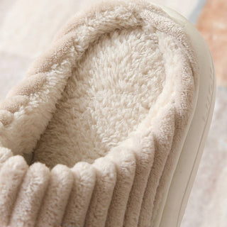 Cozy Checkered Fuzzy Warm Slippers