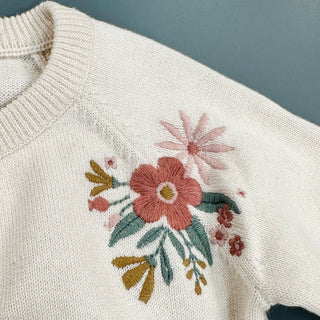 Viverano Duck Mommy & Me Embroidered Baby Cardigan