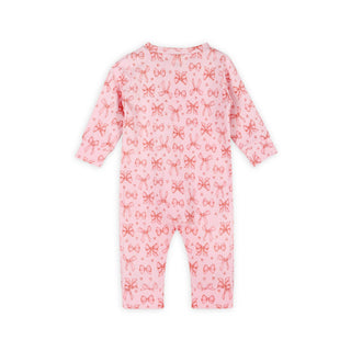 Viverano Bows Zippered Ruffle Jumpsuit
