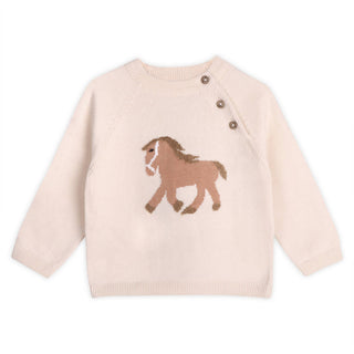 Viverano Baby Horse Jacquard Pullover