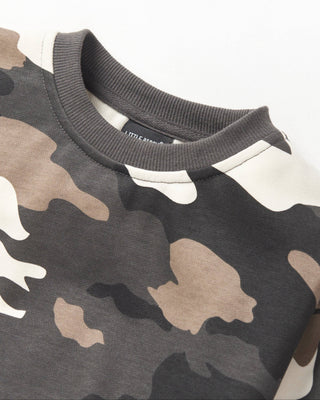 Little Bipsy Baby Camo Crewneck