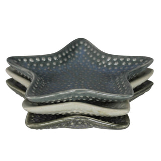 Ceramic Sea Star Trays - Set of 3