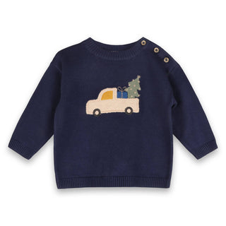 Viverano Baby Jolly Truck Sweater Set