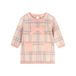 Viverano Baby Girl Sophie Bow Checkered Dress