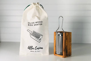 Verve Italian Olivewood Box Cheese Grater