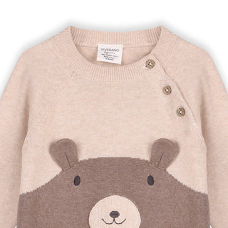 Viverano Baby Cuddly Bear Sweater Jumpsuit
