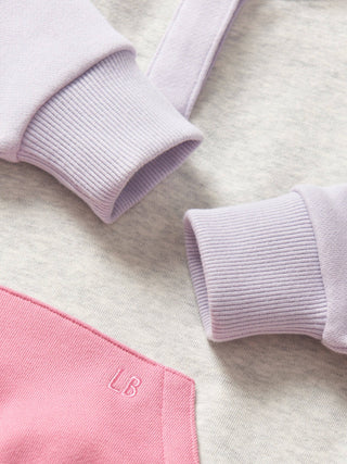 Little Bipsy Girls Colorblock Mockneck Pullover