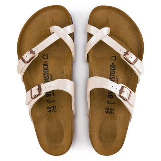 Birkenstock Mayari Birko Flor in Graceful Pearl White