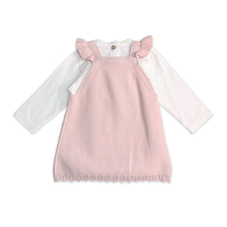 Viverano Love Embroidered Knit Dress and Bodysuit