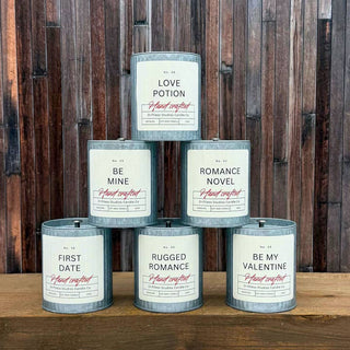 Candles For Valentines Handcrafted Label