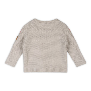 Viverano Floral Embroidered Chunky  Pullover