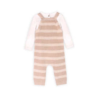 Viverano Baby Boy Truck Stripe Overall Set
