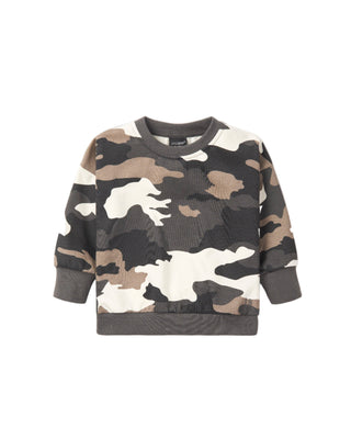 Little Bipsy Baby Camo Crewneck