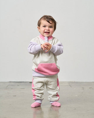 Little Bipsy Girls Colorblock Mockneck Pullover
