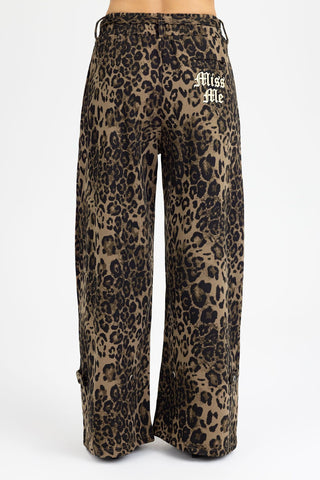 Miss Me Cheetah Print Sweatpants