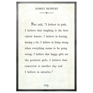 Sugarboo Framed Audrey Hepburn