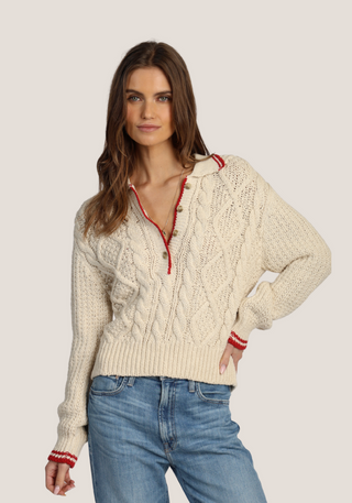 Dylan Charolette Cable Knit Sweater