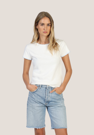 Dylan Brooks Blanket Stitch Tee