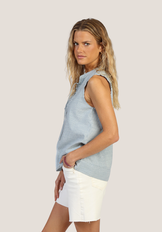 Dylan Leni Lace Up Shirt