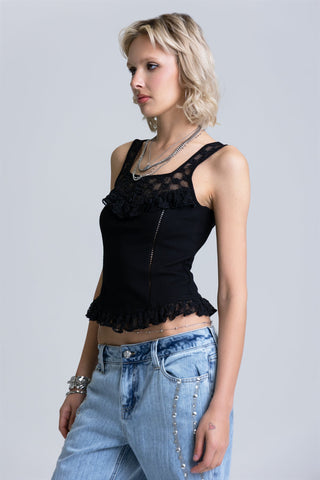 Miss Me Amy Lace Tank