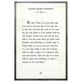 Sugarboo Framed Ralph Waldo Emerson