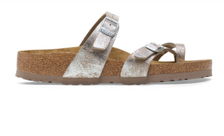 Birkenstock Mayari Synthetic in Washed Silver