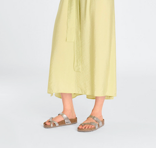 Birkenstock Mayari Synthetic in Washed Silver