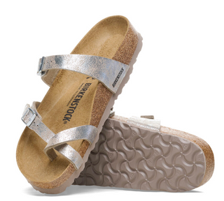 Birkenstock Mayari Synthetic in Washed Silver