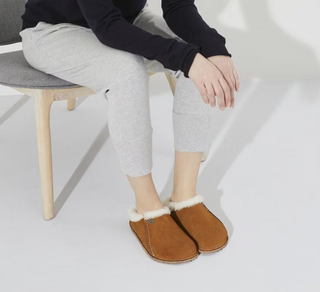 Birkenstock Zermatt Premium Suede Shearling in Mink
